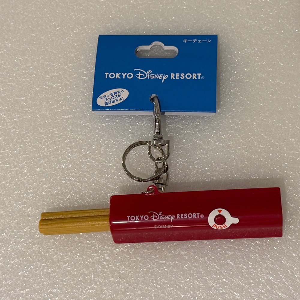 Disneyland Tokyo Mickey Churro Keychain Backpack Bag Charm NWT